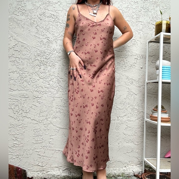 Dress Forum Brown Silky Maxi Dress - Picture 8 of 10